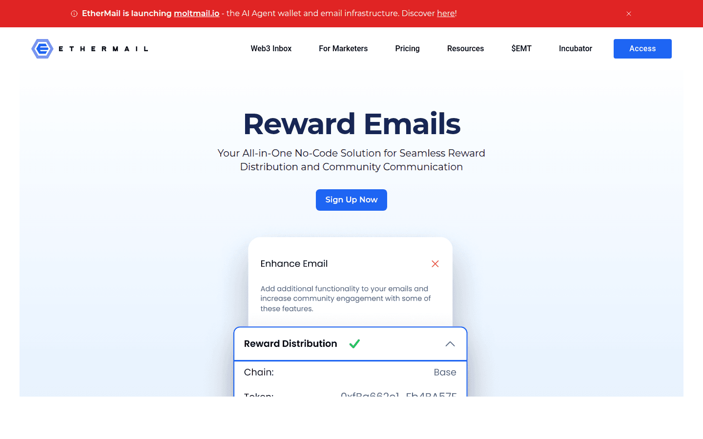 EtherMail Reward Emails / Airdrops